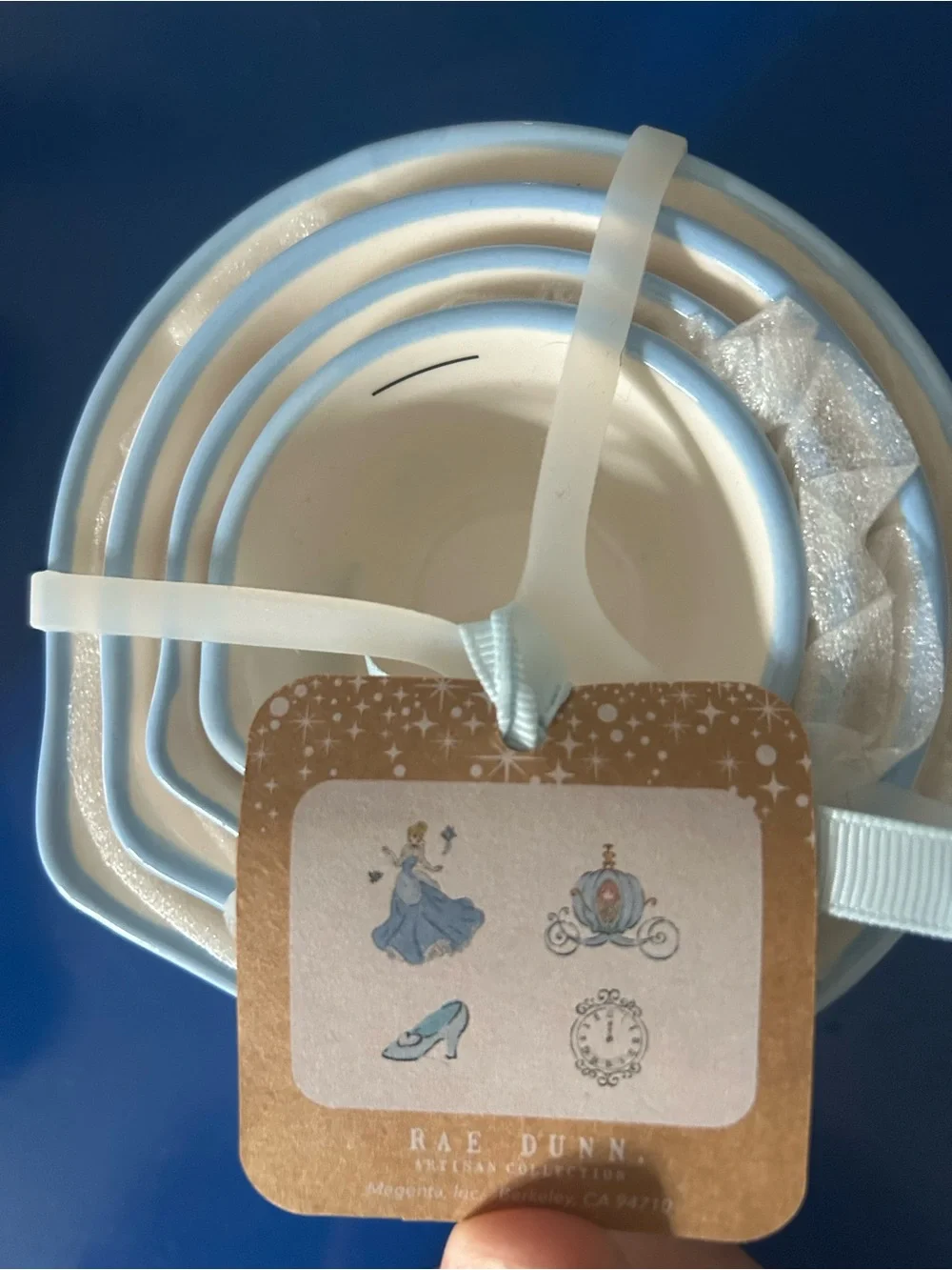 Rae Dunn Disney Cinderella Pumpkin Carriage Glass Slipper Measuring Cups